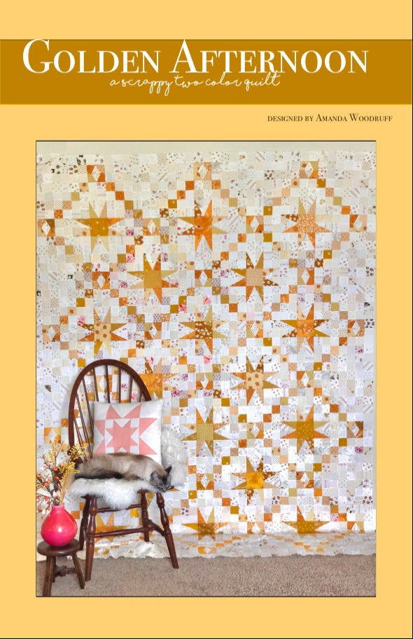 Golden afternoon quilt patter cover page