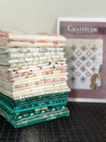 Teal Gratitude Quilt Kit + Pattern