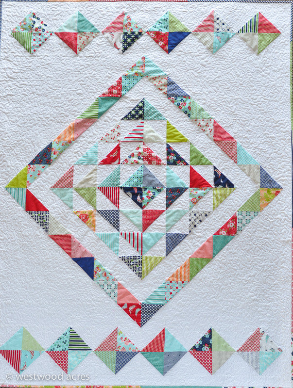 Quilt Image for the Sail Away Digital Quilt Pattern by Amanda of Westwood Acres for sale