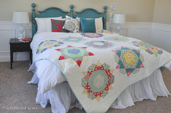 Dazzle quilt pattern finished quilt image