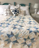 Denim & Lace Patchwork Star Quilt Kit + Pattern